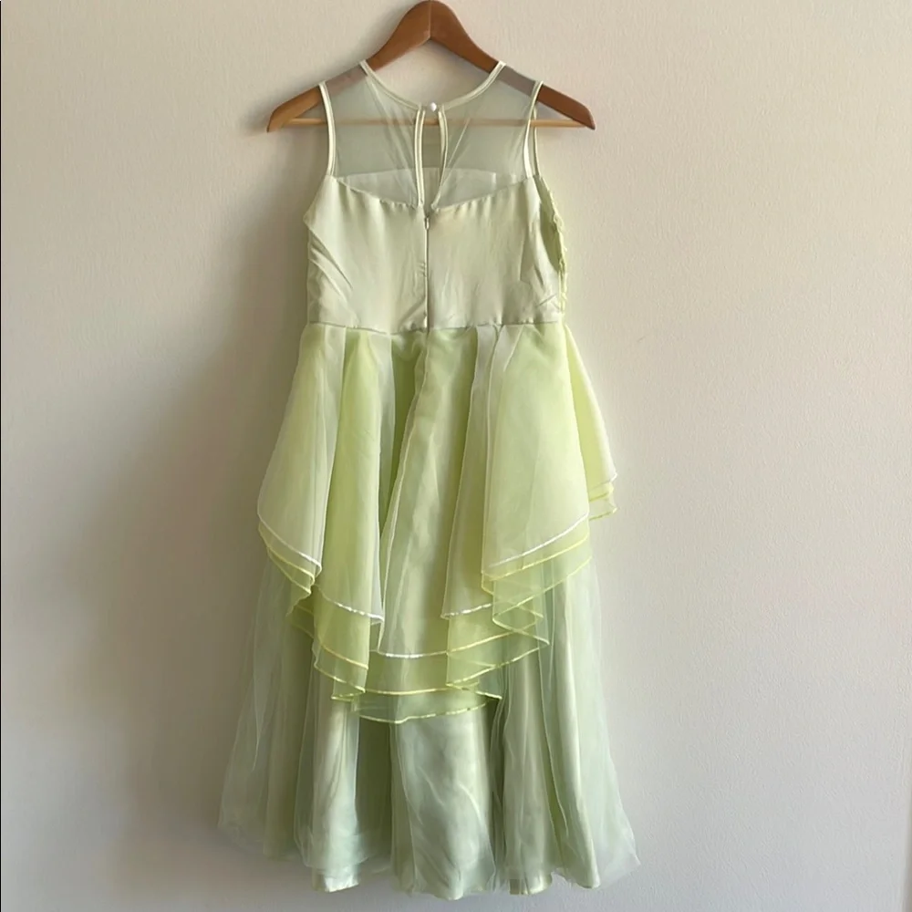 Trish Scully Child Elegant‎ Light Green Layered Dress